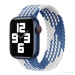 Correia de Relógio Trançada de Nylon de Uma Volta para Apple Watch Series 8&7 41mm / SE 2&6&SE&5&4 40mm / 3&2&1 38mm, Para Apple Watch Series 8&7 41mm,155mm, Para Apple Watch Series 8&7 41mm, 155mm