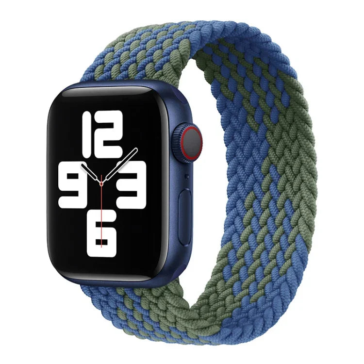 Correia de Relógio Trançada de Nylon de Uma Volta para Apple Watch Series 8&7 41mm / SE 2&6&SE&5&4 40mm / 3&2&1 38mm, Para Apple Watch Series 8&7 41mm,155mm, Para Apple Watch Series 8&7 41mm, 155mm