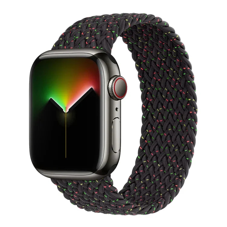 Correia de Relógio Trançada de Nylon de Uma Volta para Apple Watch Series 8&7 41mm / SE 2&6&SE&5&4 40mm / 3&2&1 38mm, Para Apple Watch Series 8&7 41mm,155mm, Para Apple Watch Series 8&7 41mm, 155mm