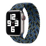 Correia de Relógio Trançada de Nylon de Uma Volta para Apple Watch Series 8&7 41mm / SE 2&6&SE&5&4 40mm / 3&2&1 38mm, Para Apple Watch Series 8&7 41mm,155mm, Para Apple Watch Series 8&7 41mm, 155mm