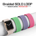 Correia de Relógio Trançada de Nylon de Uma Volta para Apple Watch Series 8&7 41mm / SE 2&6&SE&5&4 40mm / 3&2&1 38mm, Para Apple Watch Series 8&7 41mm,155mm, Para Apple Watch Series 8&7 41mm, 155mm