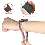 Correia de Relógio Trançada de Nylon de Uma Volta para Apple Watch Series 8&7 41mm / SE 2&6&SE&5&4 40mm / 3&2&1 38mm, Para Apple Watch Series 8&7 41mm,155mm, Para Apple Watch Series 8&7 41mm, 155mm