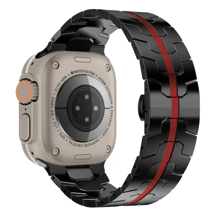 Correia de Relógio em Aço, Para Apple Watch Series 8&7 41mm / SE 2&6&SE&5&4 40mm / 3&2&1 38mm, Para Apple Watch Ultra 49mm / Series 8&7 45mm / SE 2&6&SE&5&4 44mm / 3&2&1 42mm