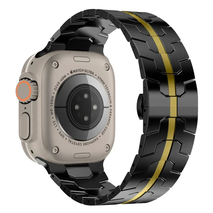 Correia de Relógio em Aço, Para Apple Watch Series 8&7 41mm / SE 2&6&SE&5&4 40mm / 3&2&1 38mm, Para Apple Watch Ultra 49mm / Series 8&7 45mm / SE 2&6&SE&5&4 44mm / 3&2&1 42mm