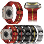 Correia de Relógio em Aço, Para Apple Watch Series 8&7 41mm / SE 2&6&SE&5&4 40mm / 3&2&1 38mm, Para Apple Watch Ultra 49mm / Series 8&7 45mm / SE 2&6&SE&5&4 44mm / 3&2&1 42mm