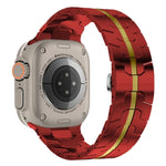 Correia de Relógio em Aço, Para Apple Watch Series 8&7 41mm / SE 2&6&SE&5&4 40mm / 3&2&1 38mm, Para Apple Watch Ultra 49mm / Series 8&7 45mm / SE 2&6&SE&5&4 44mm / 3&2&1 42mm