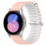 Universal Ocean Style Silicone Two Color Watch Band, 20mm, 22mm