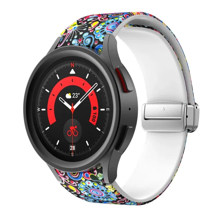 Correia de Relógio em Silicone Magnética Impressa, Para Samsung Galaxy Watch5