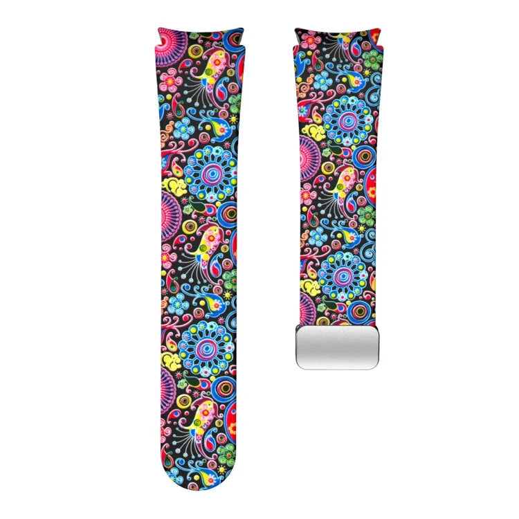 Magnetic Printed Silicone Watch Band, For Samsung Galaxy Watch5