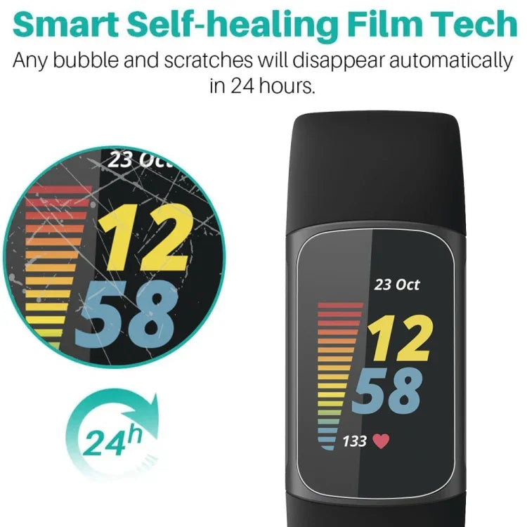 Película Protetora de Ecrã de Relógio em Hidrogel Suave, Para Fitbit Charge 5, Para OPPO Watch Free, Para Google Pixel Watch, Para Garmin Move Sport