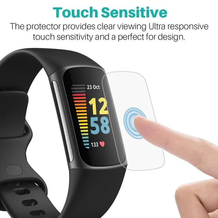 Película Protetora de Ecrã de Relógio em Hidrogel Suave, Para Fitbit Charge 5, Para OPPO Watch Free, Para Google Pixel Watch, Para Garmin Move Sport