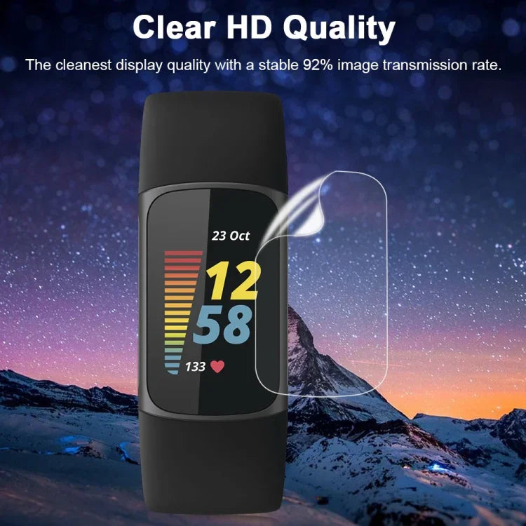 Película Protetora de Ecrã de Relógio em Hidrogel Suave, Para Fitbit Charge 5, Para OPPO Watch Free, Para Google Pixel Watch, Para Garmin Move Sport