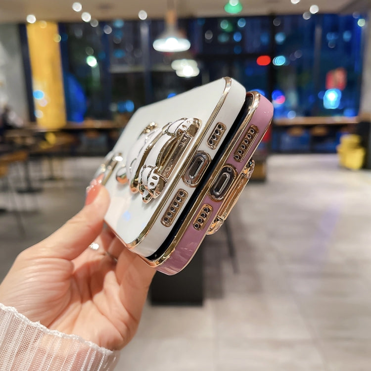 Plating Rabbit Holder Phone Case, For iPhone 11 Pro Max, For iPhone X / XS, For iPhone XR, For iPhone XS Max