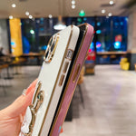 Plating Rabbit Holder Phone Case, For iPhone 11 Pro Max, For iPhone X / XS, For iPhone XR, For iPhone XS Max