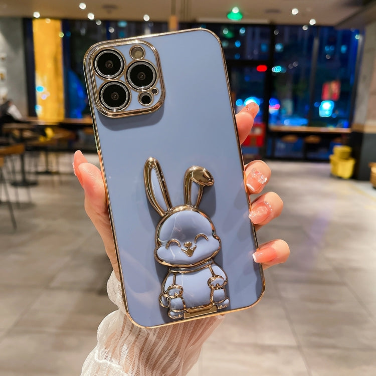 Plating Rabbit Holder Phone Case, For iPhone 11 Pro Max, For iPhone X / XS, For iPhone XR, For iPhone XS Max