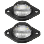 2pcs Car 3LED Round License Plate Light, 2pcs 3LED