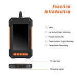 Endoscópio industrial portátil integrado com ecrã vertical HD impermeável P40 8mm, 2m, 5m, 10m