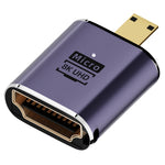 Adaptador HDMI 2.1 8K para Micro HDMI, D8K-01, D8K-02, D8K-03, D8K-04, D8K-05, C8K-01, C8K-02, C8K-03, C8K-04, C8K-05, C8K-06, C8K-07
