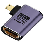 Adaptador HDMI 2.1 8K para Micro HDMI, D8K-01, D8K-02, D8K-03, D8K-04, D8K-05, C8K-01, C8K-02, C8K-03, C8K-04, C8K-05, C8K-06, C8K-07