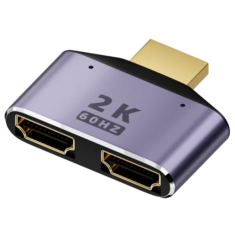 Adaptador HDMI 2 em 1 2K 60Hz com Luzes Indicadoras