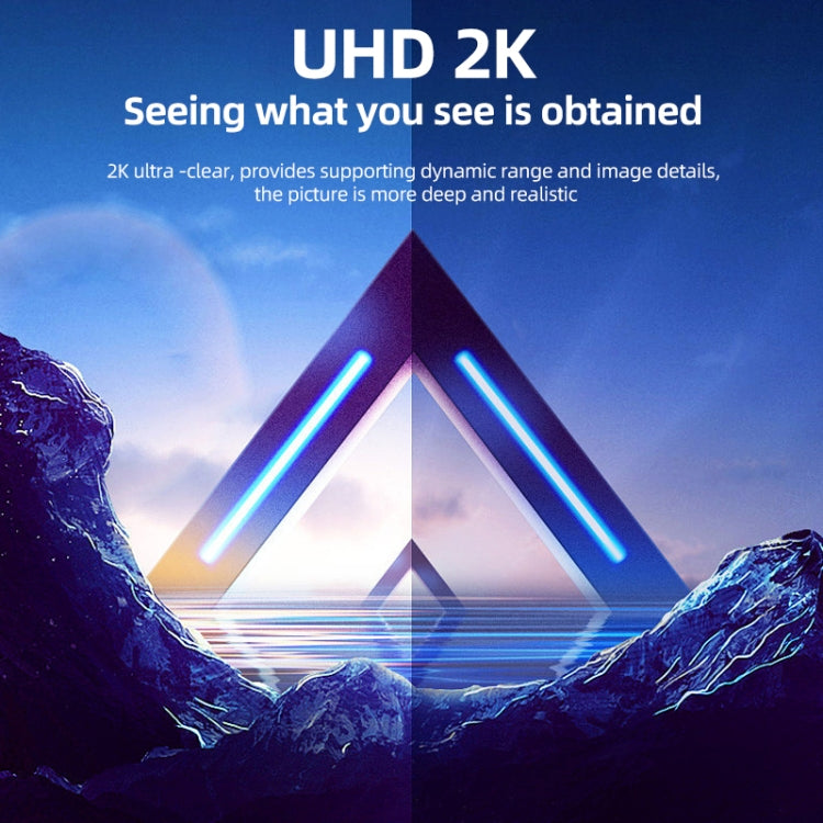 Adaptador HDMI 2 em 1 2K 60Hz com Luzes Indicadoras