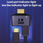 Adaptador HDMI 2 em 1 2K 60Hz com Luzes Indicadoras