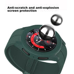 Capa Protetora de Relógio de Injeção de Combustível em PC + Filme Temperado, Para Samsung Galaxy Watch5 Pro 45mm