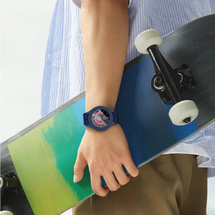 Capa Protetora de Relógio de Injeção de Combustível em PC + Filme Temperado, Para Samsung Galaxy Watch5 Pro 45mm