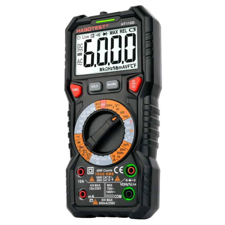 Multímetro digital manual portátil de alta precisão HABOTEST HT118D, HT118D