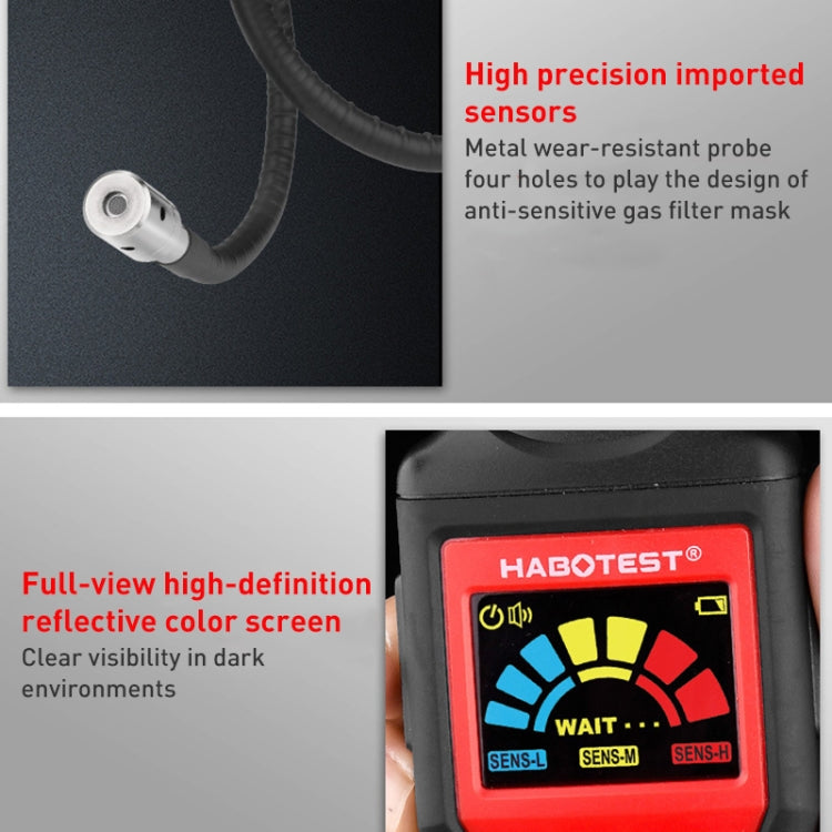 Detector de gás combustível HABOTEST HT601A modelo com bateria, HT601A