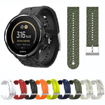 Rhombus Texture Silicone Watch Band, For Suunto 9
