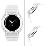 Pulseira de Relógio Integrada de Cor Sólida Três-Prova, Para Google Pixel Watch