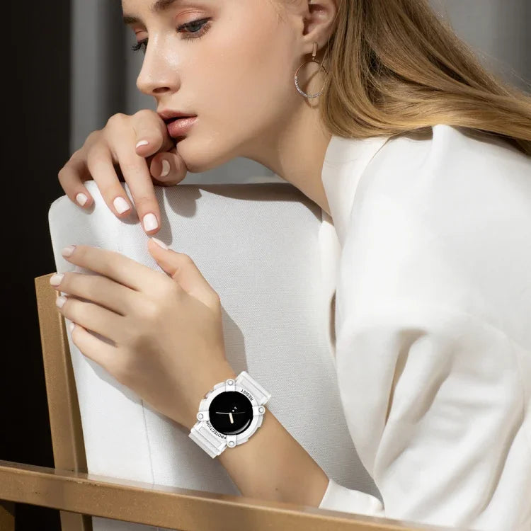 Pulseira de Relógio Integrada de Cor Sólida Três-Prova, Para Google Pixel Watch
