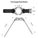 Pulseira de Relógio Integrada de Cor Sólida Três-Prova, Para Google Pixel Watch