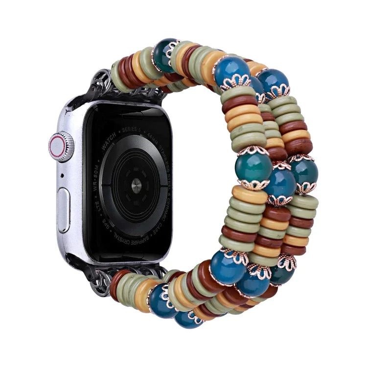 Correia de Relógio com Contas em Peças, Para Apple Watch Ultra 49mm / Série 8&7 45mm, Para Apple Watch Série 8&7 41mm