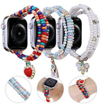Correia de Relógio com 3 Fileiras de Contas, Para Apple Watch Ultra 49mm / Série 8&7 45mm, Para Apple Watch Série 8&7 41mm