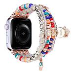 Correia de Relógio com Contas Estilo Floresta, Para Apple Watch Ultra 49mm / Série 8&7 45mm, Para Apple Watch Série 8&7 41mm