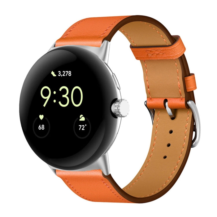 Correia de relógio em pele genuína, para Google Pixel Watch 4 / 3 / 2 / 1 41mm