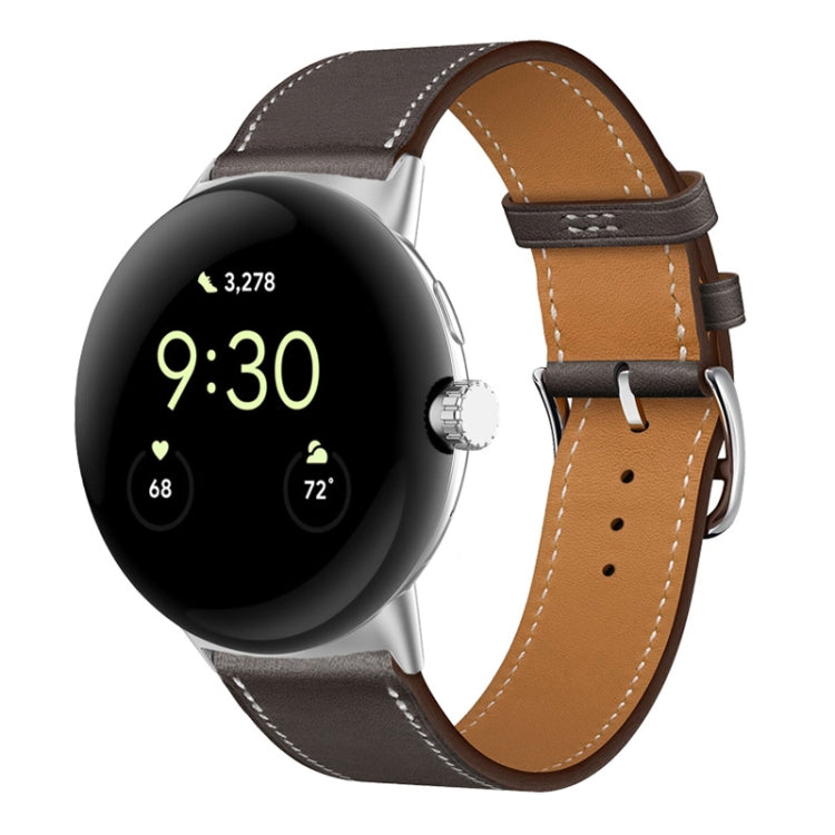 Correia de relógio em pele genuína, para Google Pixel Watch 4 / 3 / 2 / 1 41mm
