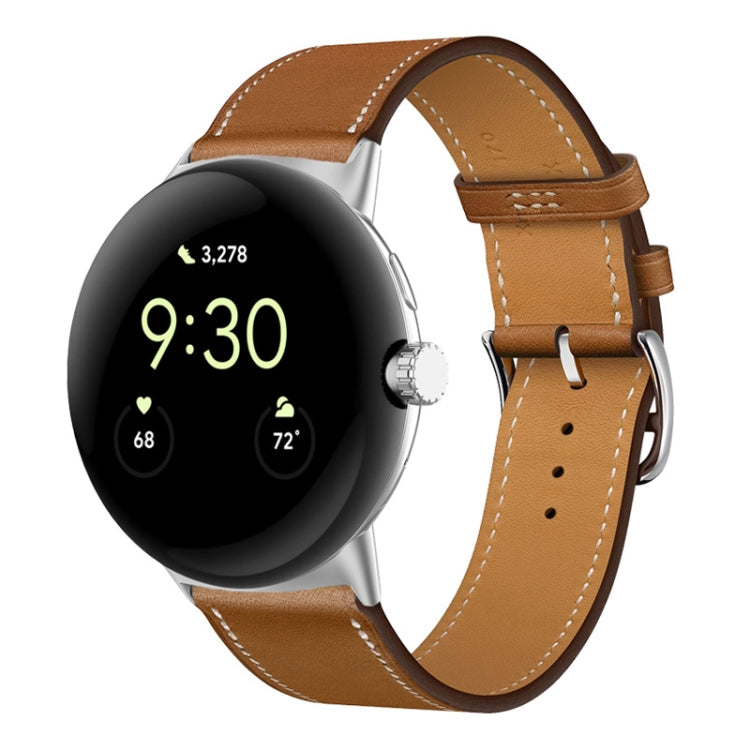 Correia de relógio em pele genuína, para Google Pixel Watch 4 / 3 / 2 / 1 41mm