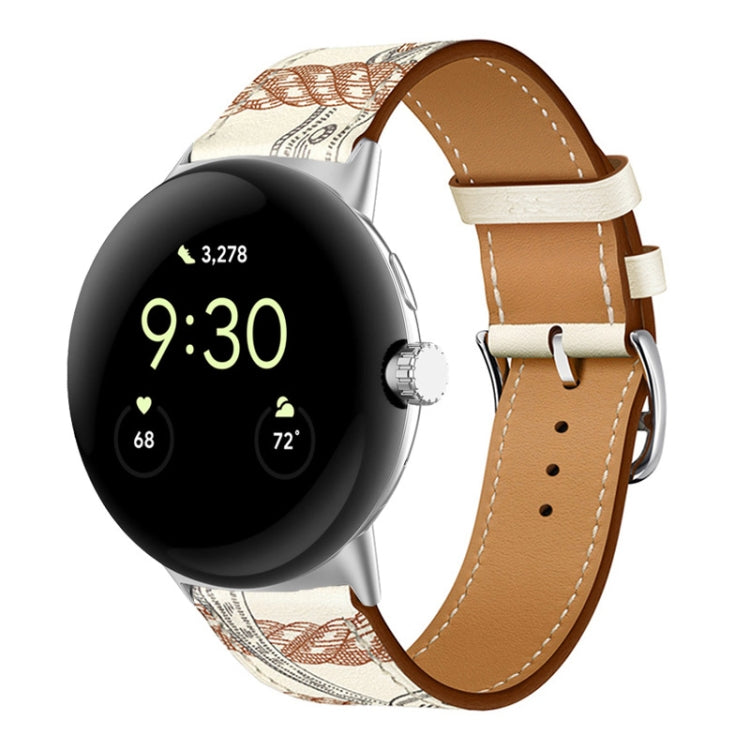 Correia de relógio em pele genuína, para Google Pixel Watch 4 / 3 / 2 / 1 41mm