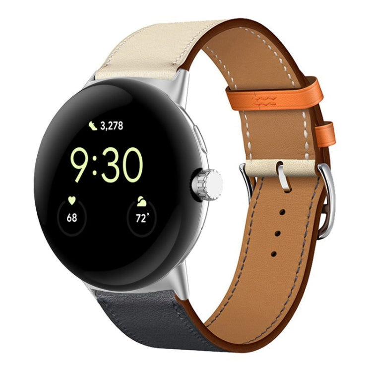 Correia de relógio em pele genuína, para Google Pixel Watch 4 / 3 / 2 / 1 41mm