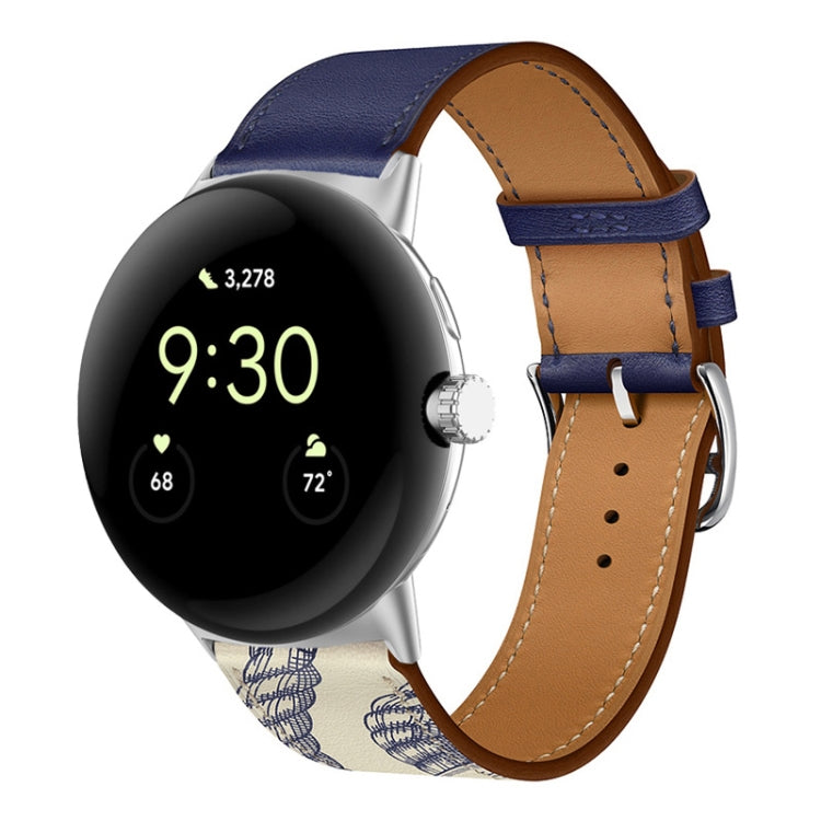 Correia de relógio em pele genuína, para Google Pixel Watch 4 / 3 / 2 / 1 41mm