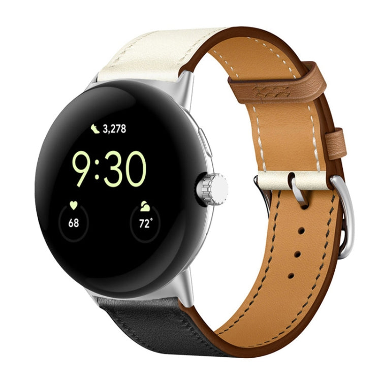 Correia de relógio em pele genuína, para Google Pixel Watch 4 / 3 / 2 / 1 41mm