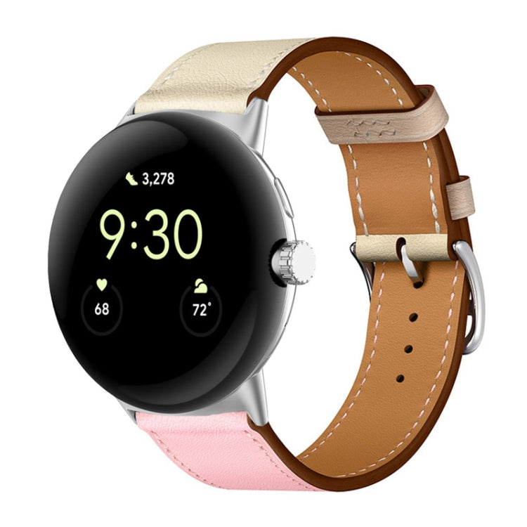 Correia de relógio em pele genuína, para Google Pixel Watch 4 / 3 / 2 / 1 41mm
