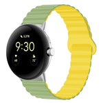 Pulseira de relógio em silicone magnética com fivela invertida, para Google Pixel Watch 4 / 3 / 2 / 1 41mm
