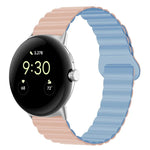 Pulseira de relógio em silicone magnética com fivela invertida, para Google Pixel Watch 4 / 3 / 2 / 1 41mm