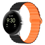 Pulseira de relógio em silicone magnética com fivela invertida, para Google Pixel Watch 4 / 3 / 2 / 1 41mm