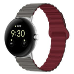 Pulseira de relógio em silicone magnética com fivela invertida, para Google Pixel Watch 4 / 3 / 2 / 1 41mm