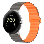 Pulseira de relógio em silicone magnética com fivela invertida, para Google Pixel Watch 4 / 3 / 2 / 1 41mm